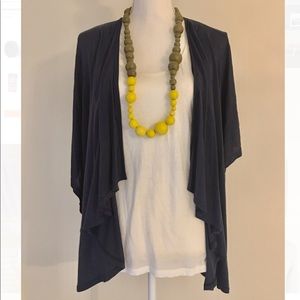 Anthropologie Ella Moss Navy Ovation cardigan